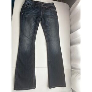 Miss Me Jeans Womens 28 Signature Rise Boot Cut Embellished Pockets